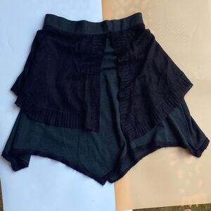 Free People Black Layered Knit Women's Skirt